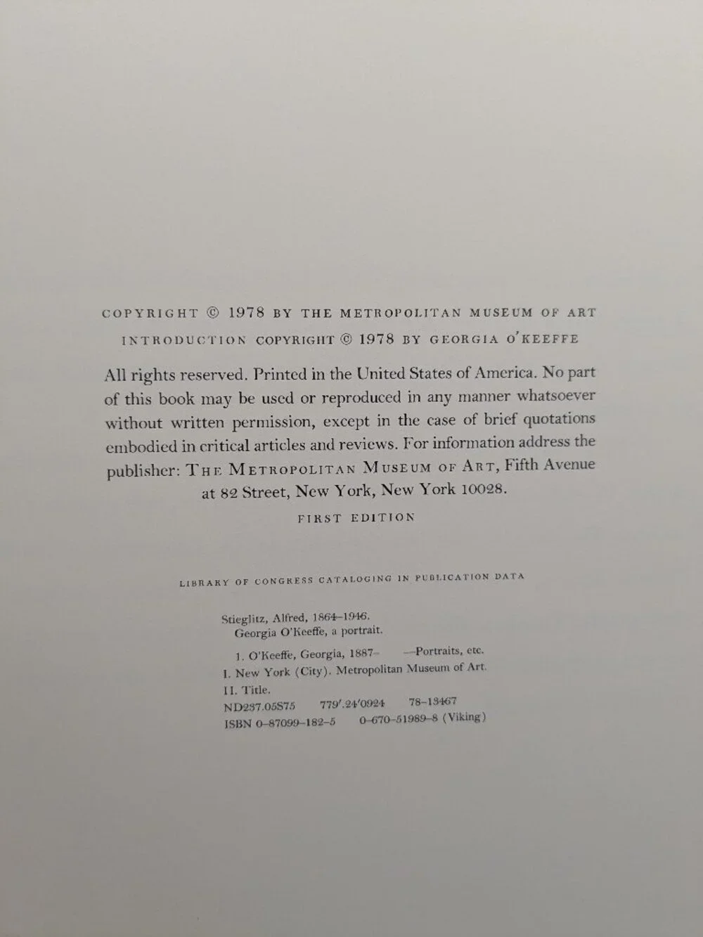 Georgia O'Keeffe Alfred Stieglitz Vintage Hardcover Book Oversize Art Photograph